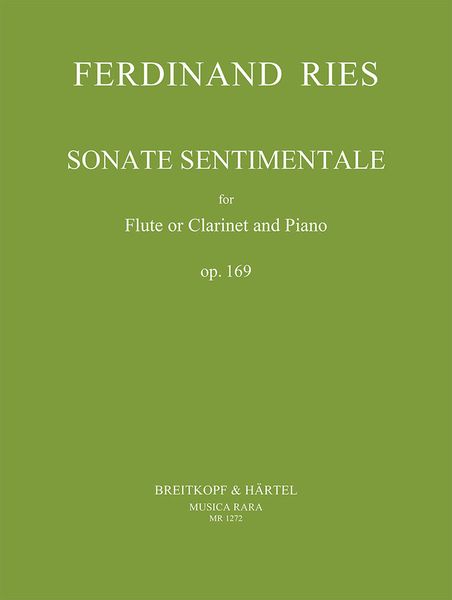 Sonate Sentimentale, Op. 169 : For Flute Or Clarinet and Piano.