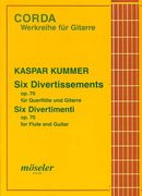 Six Divertissements, Op. 70 : For Flute and Guitar / edited by Stephan Schäfer.