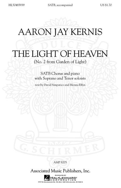 Light Of Heaven - No. 2 From Garden Of Light : For SATB Chorus and Piano (1999).