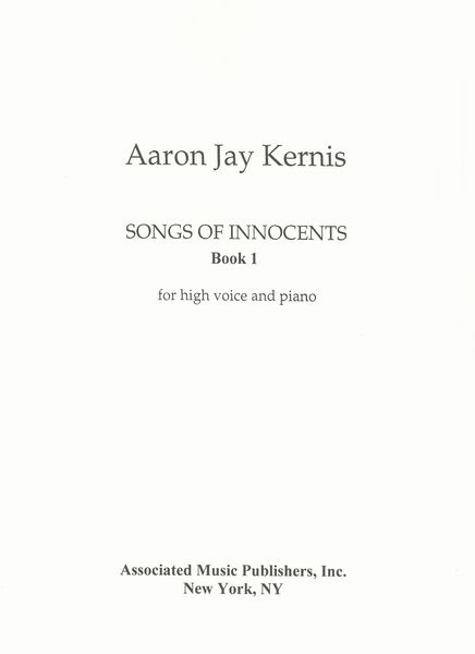Songs Of Innocents, Book 1 : For High Voice and Piano (1989).