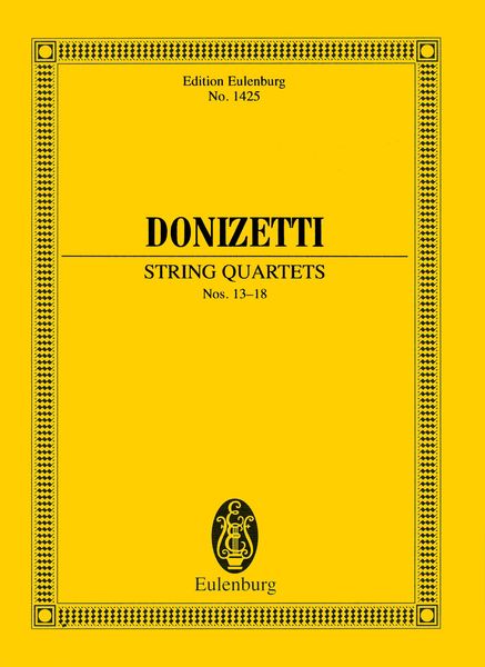 String Quartets Nos. 13-18 / edited by Giuseppe Pascucci.