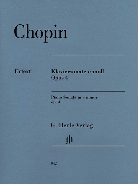 Klaviersonate C-Moll, Op. 4 / edited by Sarah Gebracht and Norbert Müllemann.