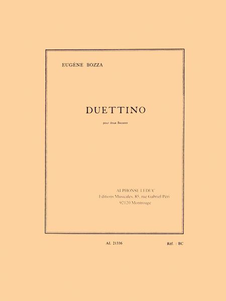 Duettino : Pour Deux Bassons.