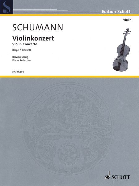 Violinkonzert, WoO 1 : For Violin and Orchestra - Piano reduction by The Composer.