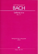 Sinfonia In E Minor, Wq 177 : Per 2 Violini, Viola E Basso Continuo / edited by Ulrich Leisinger.