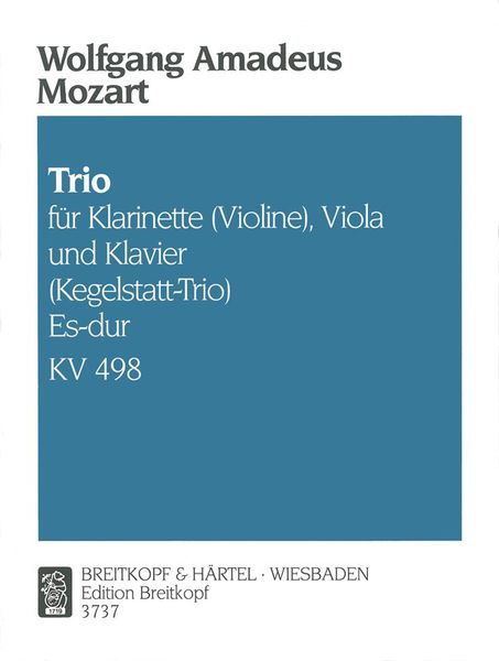 Trio : Für Klarinette (Violine), Viola und Klavier.