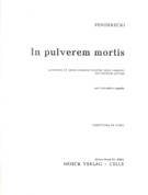 In Pulverem Mortis : For 3 Mixed Choirs.