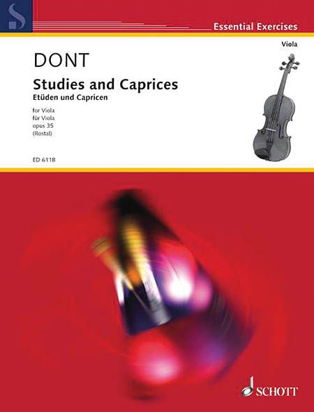 Studies and Caprices : For Viola Solo arranged by Max Rostal.