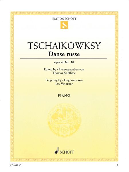 Danse Russe, Op. 40 No. 10 : For Piano / edited by Thomas Kohlhase.