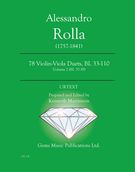 78 Violin-Viola Duets, Bi. 33-110 : Vol. 2 (Bi.37-39) / edited by Kenneth Martinson.