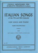 Italian Songs Of The Seventeenth and Eighteenth Centuries, Vol. II : For High Voice.