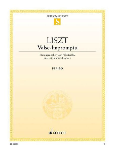 Valse-Impromptu : For Piano / edited by Autust Schmid-Lindner.