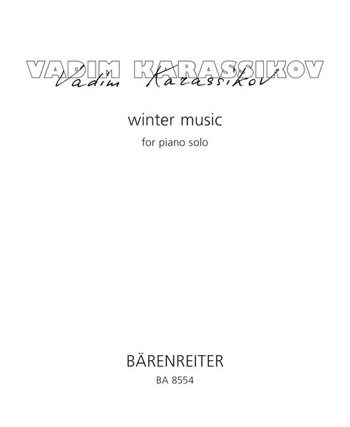 Winter Music : For Piano Solo (1995).