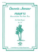 Psalm 92 - Flourish Like The Palm Tree, Op. 25 : For Solo Organ.