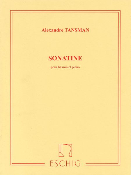 Sonatine : Pour Basson Et Piano.