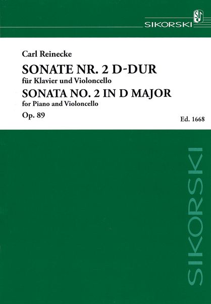 Sonata No. 2 In D Major, Op. 89 : For Piano and Violoncello / edited by Edwin Koch.