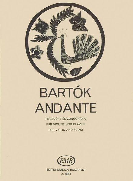 Andante : For Violin and Piano / edited by Laszlo Somfai.