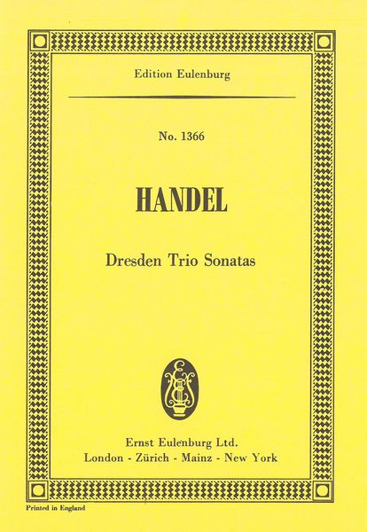 Trio Sonatas, Op. 2 Nos. 7-9 : For 2 Violins and Basso Continuo.