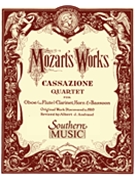 Cassazione In E Flat Major : Oboe, Clarinet, Bassoon, Horn / edited by Albert Andraud.