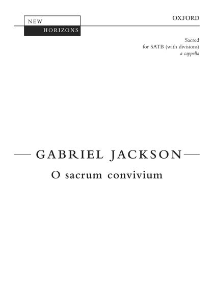 O Sacrum Convivium : For SATB Choir A Cappella.