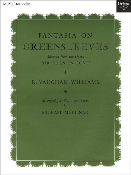 Fantasia On Greensleeves : For Violin and Piano.