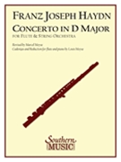 Concerto In D Major : For Flute and String Orchestra - Piano reduction.