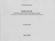 Quatre Chants Pour Franchir le Seuil - Berceuse : Version Pour Voix De Mezzo Soprano...