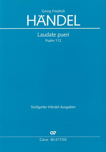 Laudate Pueri - Psalm 112 / edited by Paul Horn.