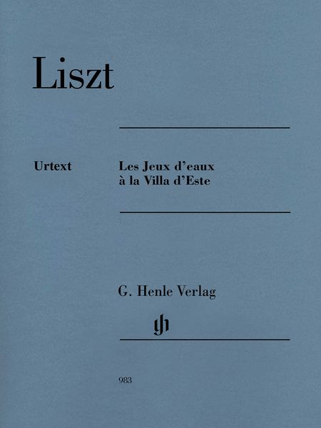 Les Jeux D'Eaux A la Villa D'Este : For Piano / edited by Ernst Herttrich.