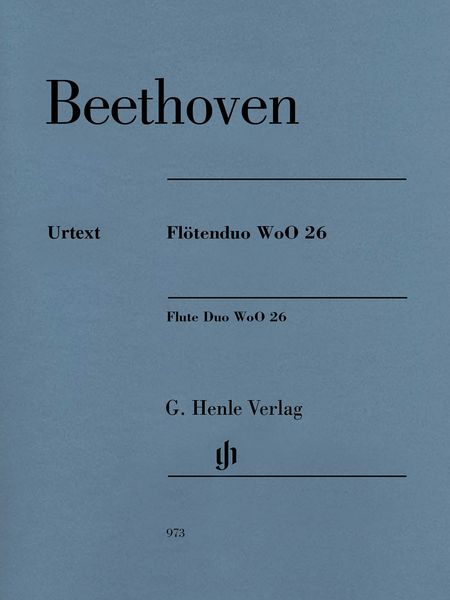 Flötenduo, WoO 26 / edited by Egon Voss.