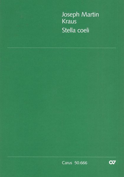 Stella Coeli, Vb 10 : Motetto Per Soli (St), Coro (SATB), 2 Flauti, 2 Corni, 2 Vln, Vla, B.C. & Org.