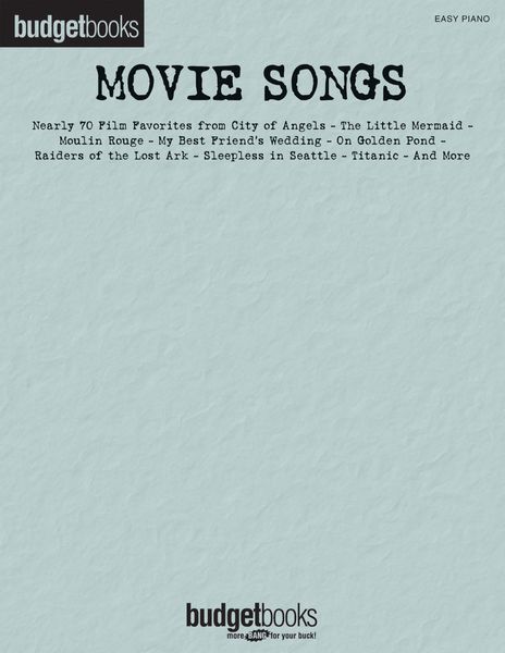 Movie Songs : Easy Piano Budget Books.