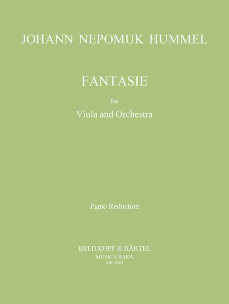 Fantasie : For Viola and Orchestra - Piano reduction.