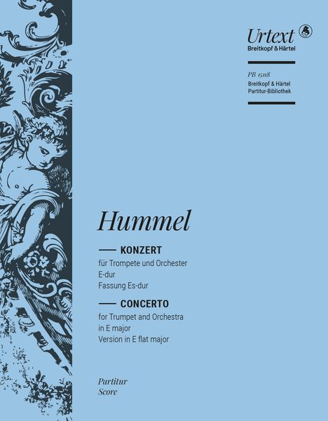 Konzert E-Dur : Für Trompete und Orchester - Fassung Es-Dur / edited by Michael Kube.