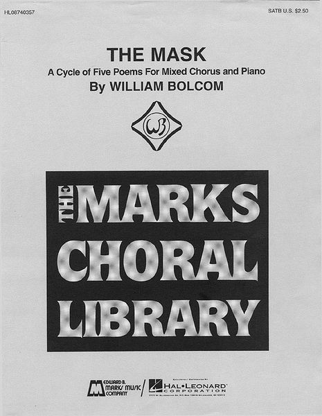 Mask : Cycle Of Five Poems For Chorus and Piano.