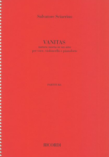 Vanitas : Per Voce, Violoncello E Pianoforte.
