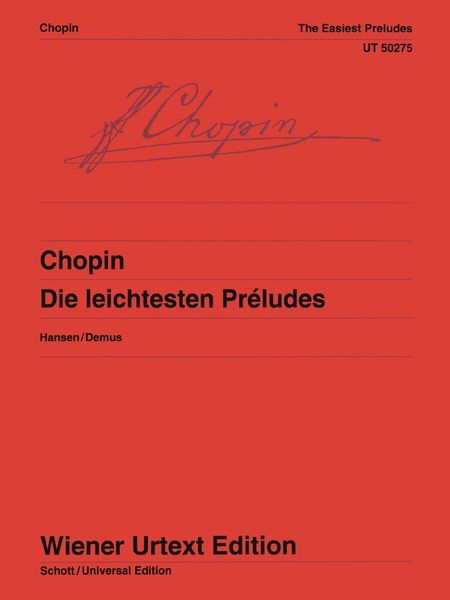 Die Leichtesten Preludes = The Easiest Preludes / edited by Bernhard Hansen.