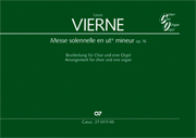 Messe Solennelle En Ut Diese Mineur, Op. 16 : For Choir and One Organ / arr. Zsigmond Szathmary.