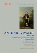 Concerto In D Minor, RV 431a (Il Gran Mogol); Concerto In E Minor, RV 431 / ed. by Andrew Woolley.