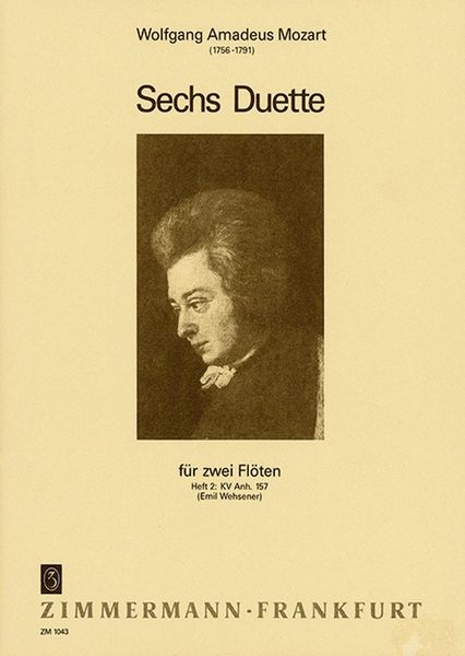 Sechs Duette : Für Zwei Flöten, Band 2.