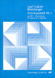 Streichquartett Nr. 1 In C-Moll, Op. 89 / arranged For Piano, 4 Hands by The Composer.