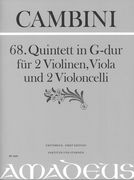 68. Quintett In G-Dur : Für 2 Violinen, Viola und 2 Violoncelli / edited by Yvonne Morgan.