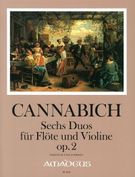 Sechs Duos, Op. 2 : Für Flöte und Violine / edited by Bernhard Päuler.