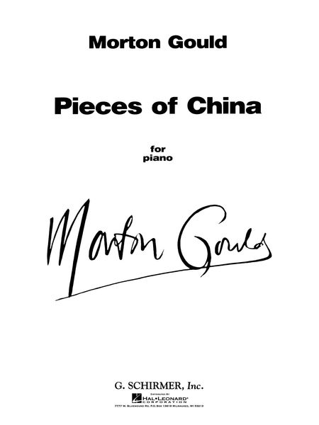 Pieces Of China (A Six-Movement Suite) : For Piano Solo.