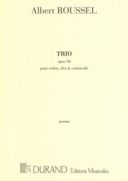 Trio, Op. 58 : Pour Violon, Alto Et Violoncelle.