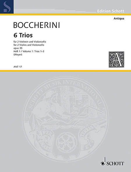 6 Trios (Set 1), Op. 35 : For 2 Violins and Cello / edited by Fritz Meyer.