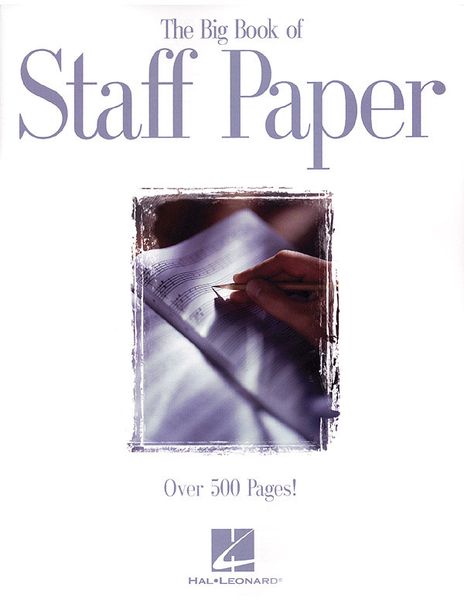 Big Book Of Staff Paper : 12 Staves.