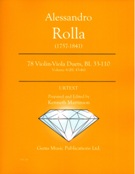 78 Violin-Viola Duets, Bi. 33-110 : Vol. 4 (Bi.43-46) / edited by Kenneth Martinson.