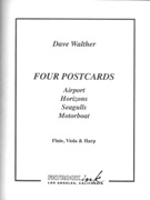 Four Postcards : For Flute, Viola and Harp.