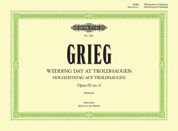 Wedding Day At Troldhaugen Op.65 No.6 : For Piano Four-Hands.